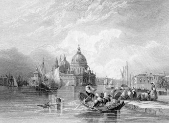 Le Grand Canal, Venise, gravé par J. Thomas, vers 1829
